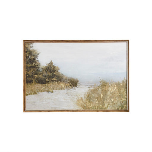 Framed-North-DeLand-Lake-Canvas-Art-White-Stone-Decor