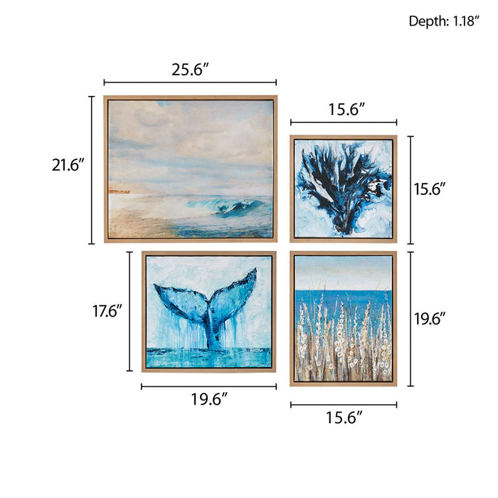 Framed-Ocean-Views-4-Piece-Canvas-Art-White-Stone-Decor-5