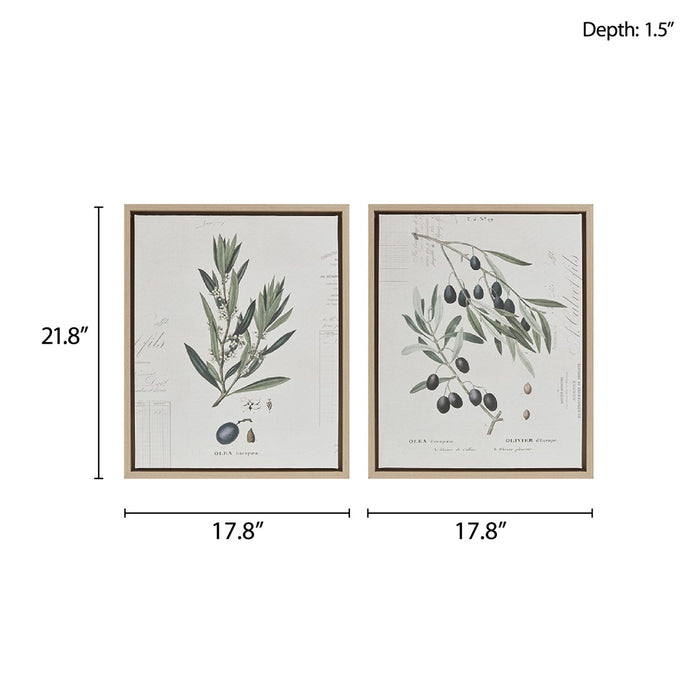 Framed-Oldenburg-Branches-2-Piece-Canvas-Art-White-Stone-Decor-7