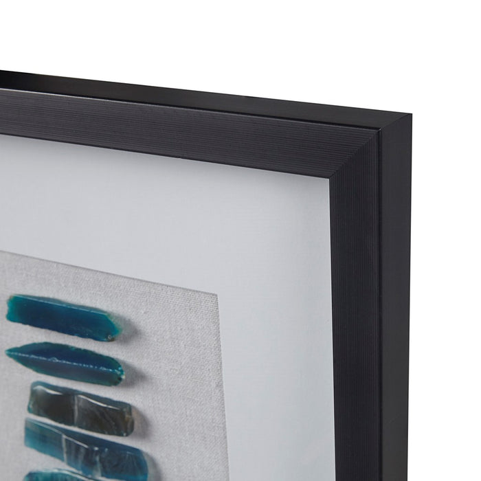 Framed-Ozawkie-Blue-Stones-Wall-Decor-White-Stone-Decor-4