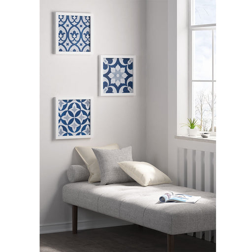 Framed-Tempe-Blue-Medallion-3-Piece-Wall-Decor-White-Stone-Decor-1