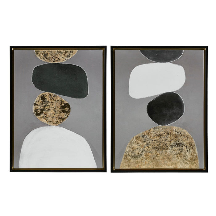 Framed-Waterville-Stones-2-Piece-Wall-Art-White-Stone-Decor-2