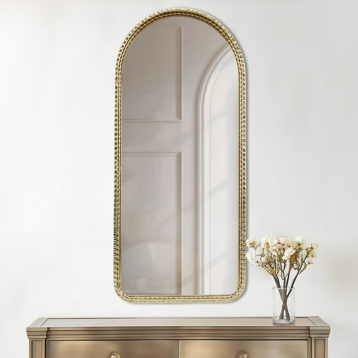 French-Arch-Gold-Wall-Decor-Mirror-White-Stone-Decor-1