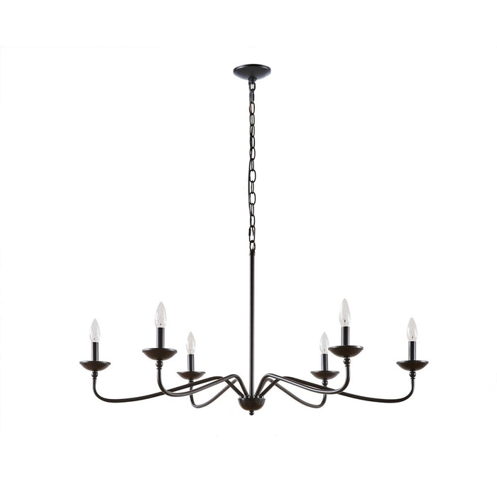 Galeton-Matte-Black-Chandelier-White-Stone-Decor-2