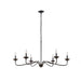 Galeton-Matte-Black-Chandelier-White-Stone-Decor-2