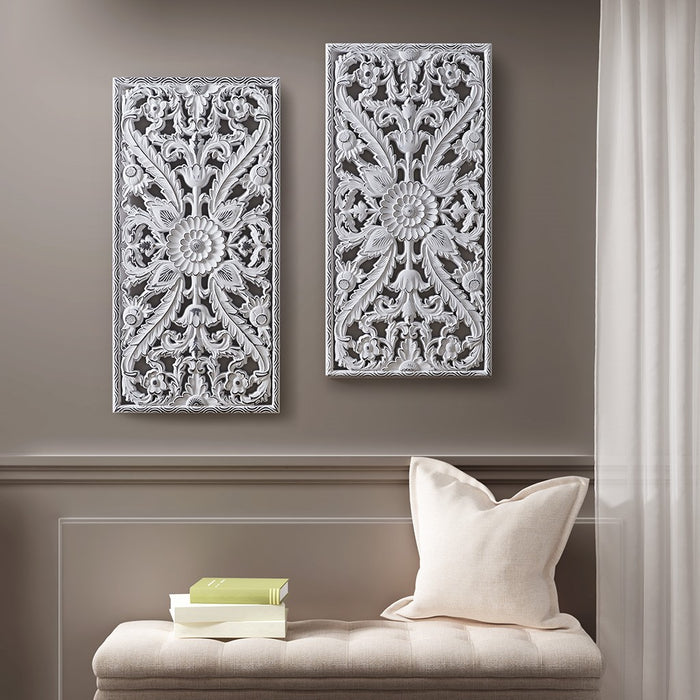 Gateway-White-Medallion-2-Piece-Wall-Decor-White-Stone-Decor-1