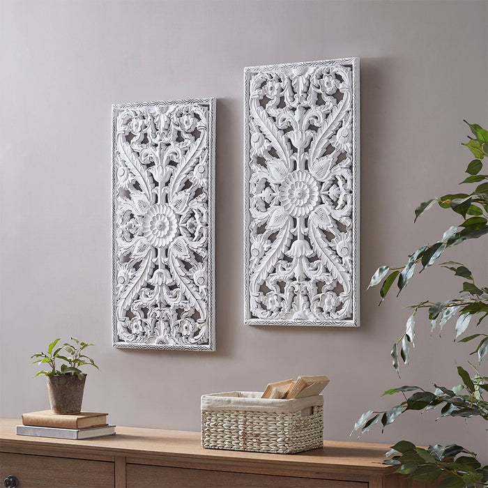 Gateway-White-Medallion-2-Piece-Wall-Decor-White-Stone-Decor-2