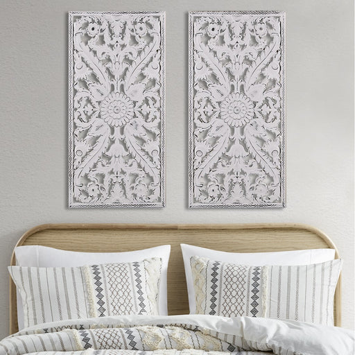 Gateway-White-Medallion-2-Piece-Wall-Decor-White-Stone-Decor