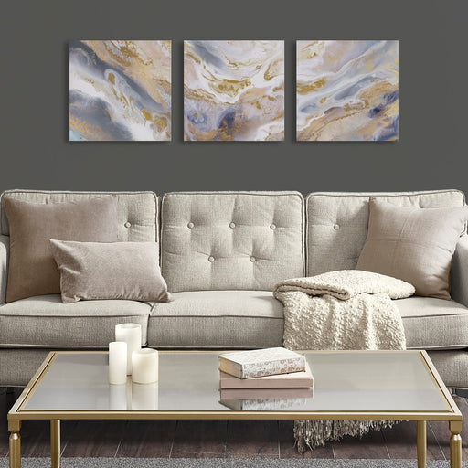 Gold-Storm-3-Piece-Canvas-Art-White-Stone-Decor