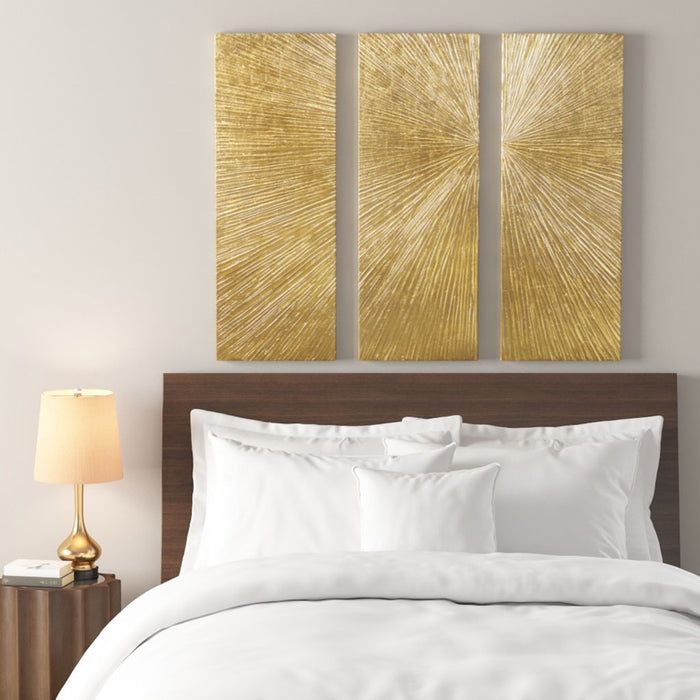 Gold-Sunrays-3-Piece-Wall-Decor-White-Stone-Decor-1