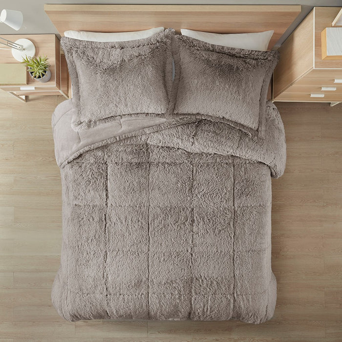 Grey-Audra-Reversible-Luxury-Shag-Comforter-Set-White-Stone-Decor-2