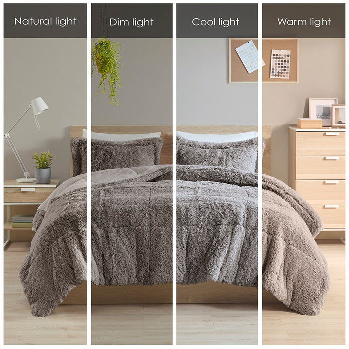 Grey-Audra-Reversible-Luxury-Shag-Comforter-Set-White-Stone-Decor-6