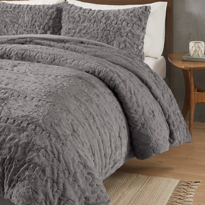 Grey-Cadence-Textured-Luxury-Comforter-Set-White-Stone-Decor-3