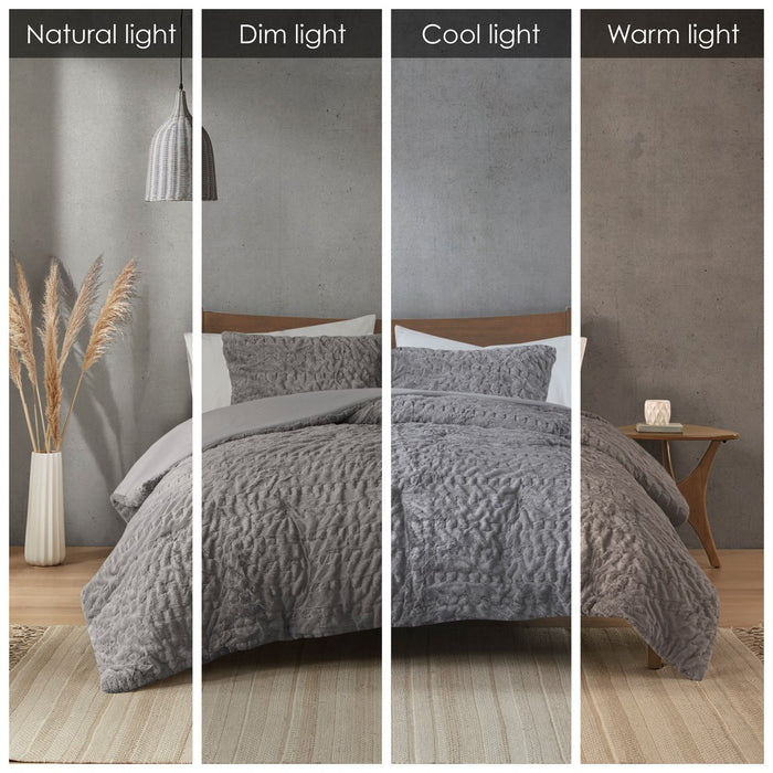 Grey-Cadence-Textured-Luxury-Comforter-Set-White-Stone-Decor-7