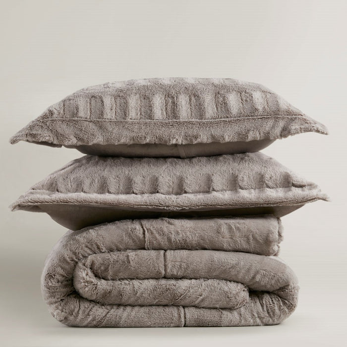 Hayleigh-Grey-Faux-Fur-Luxury-Comforter-Set-White-Stone-Decor-5