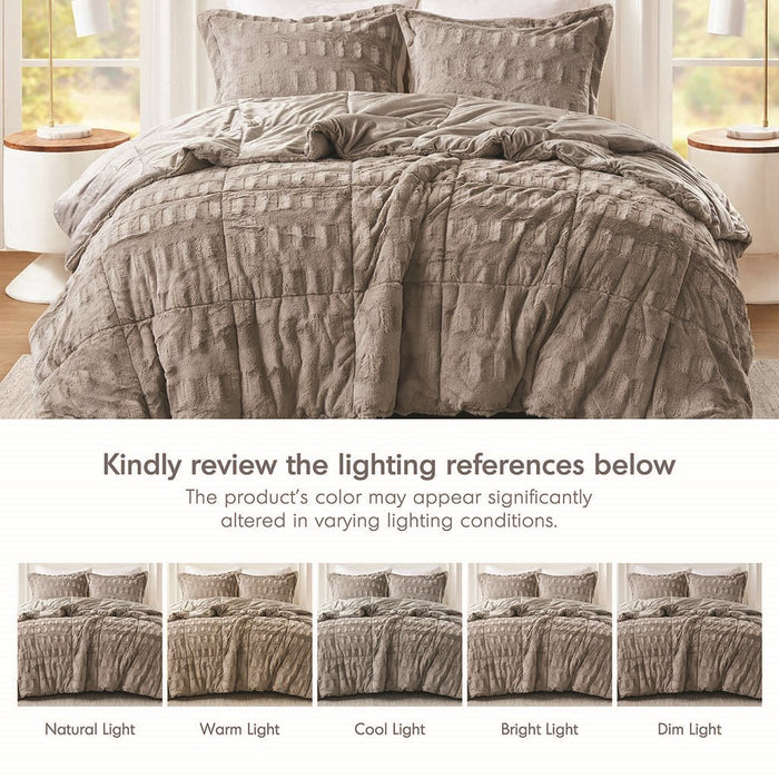 Hayleigh-Grey-Faux-Fur-Luxury-Comforter-Set-White-Stone-Decor-6