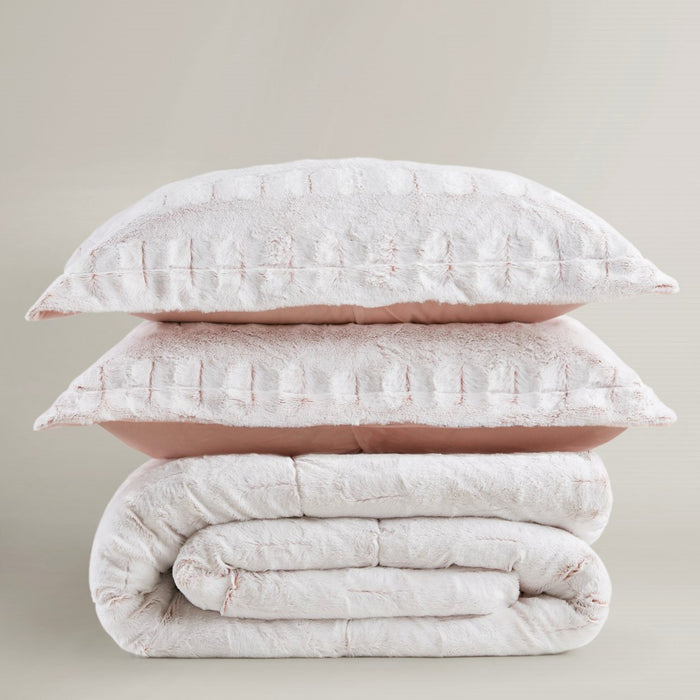 Hayleigh-Pink-Faux-Fur-Luxury-Comforter-Set-White-Stone-Decor-5
