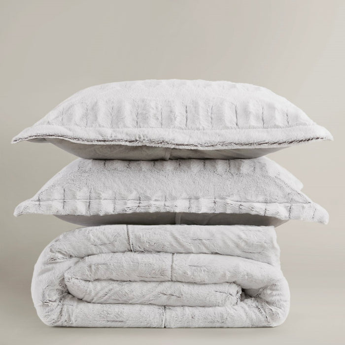 Hayleigh-White-Grey-Faux-Fur-Luxury-Comforter-Set-White-Stone-Decor-5