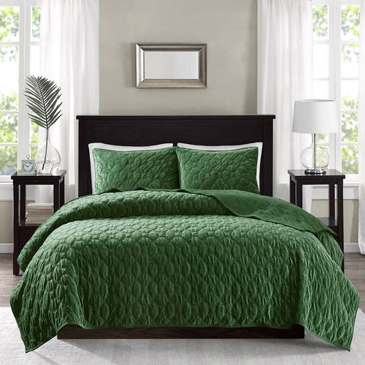 Hayley-Green-Luxury-Geometric-Pattern-Quilt-Set-White-Stone-Decor