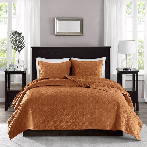 Hayley-Rust-Luxury-Geometric-Pattern-Quilt-Set-White-Stone-Decor