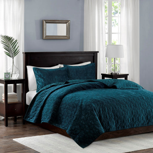 Hayley-Teal-Luxury-Geometric-Pattern-Quilt-Set-White-Stone-Decor-1