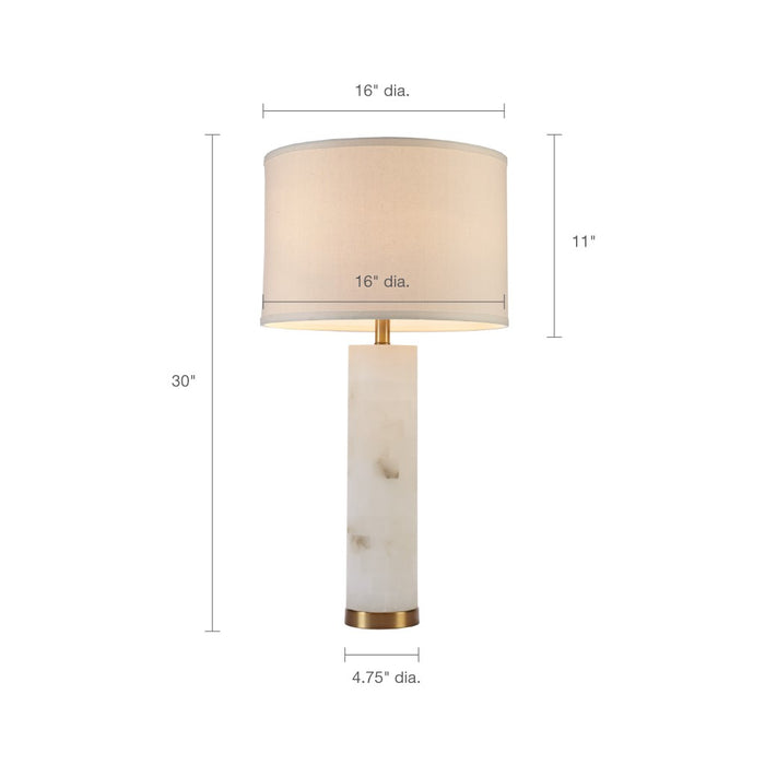 Hennepin White Gold Table Lamp