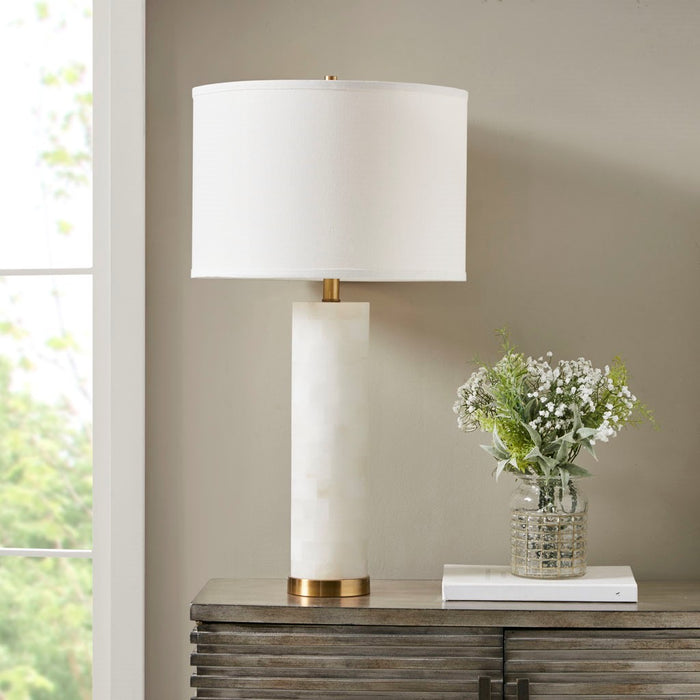 Hennepin White Gold Table Lamp