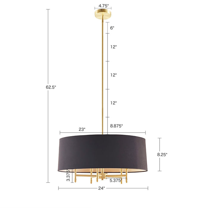 Hutchinson-Black-Gold-Chandelier-White-Stone-Decor-6