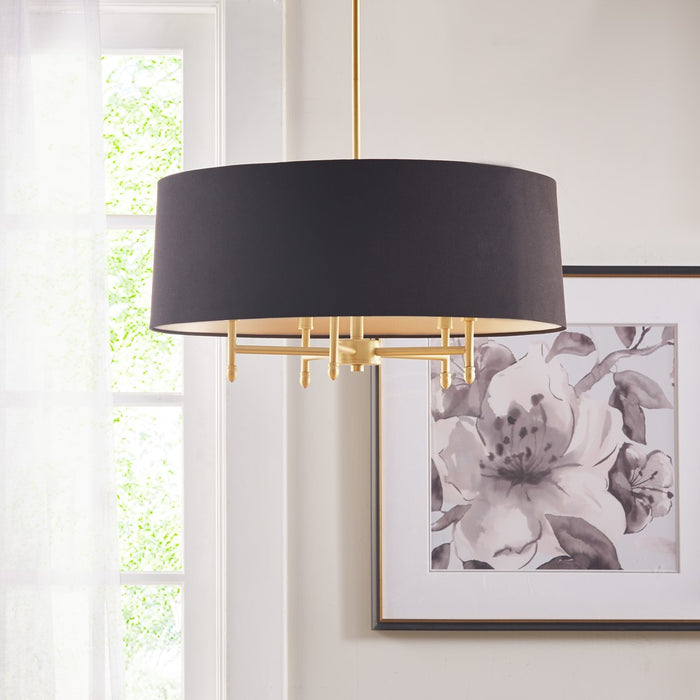 Hutchinson-Black-Gold-Chandelier-White-Stone-Decor