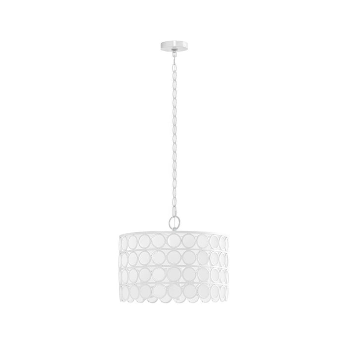 Joliet-White-Shade-Chandelier-White-Stone-Decor-2