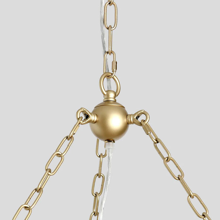 Julian-White-Beads-Modern-Gold-Chandelier-White-Stone-Decor-4
