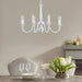 Kodiak-Glossy-White-Chandelier-White-Stone-Decor