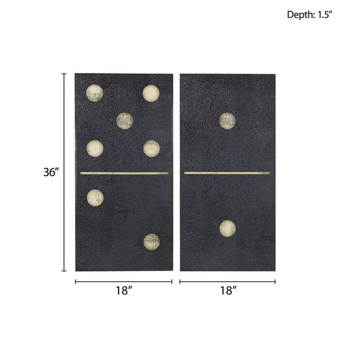 Latta-Dominos-Black-Gold-Canvas-Art-Set-White-Stone-Decor-9