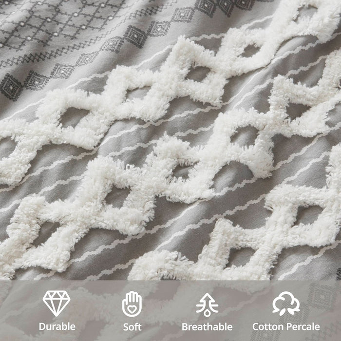 Leah-Gray-Boho-Geometric-Pattern-Comforter-Set-White-Stone-Decor-5