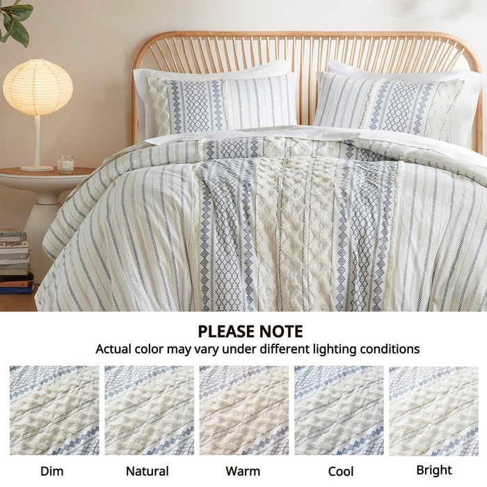 Leah-Navy-Boho-Geometric-Pattern-Comforter-Set-White-Stone-Decor-4