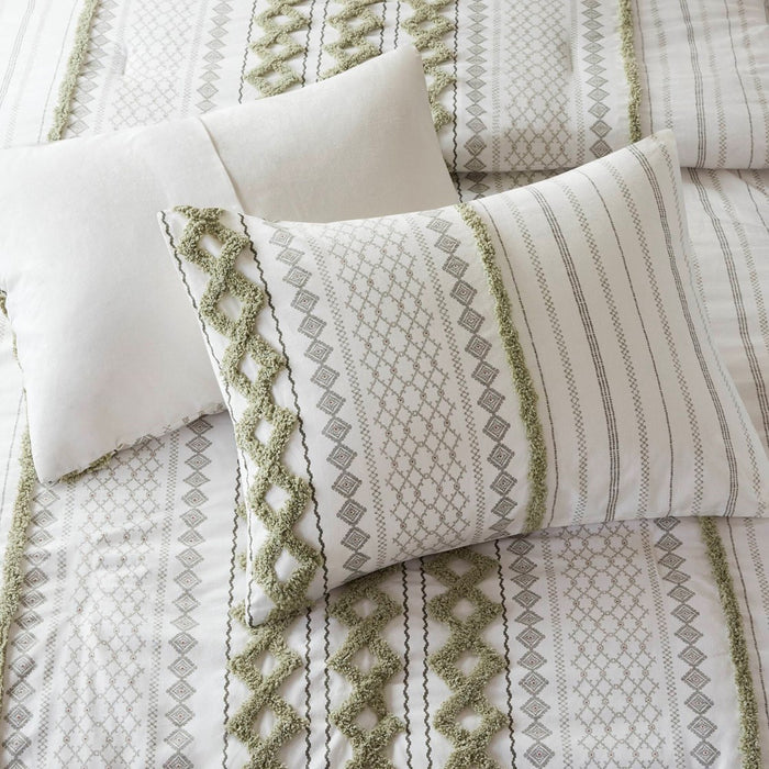 Leah-Sage-Boho-Geometric-Pattern-Comforter-Set-White-Stone-Decor-3