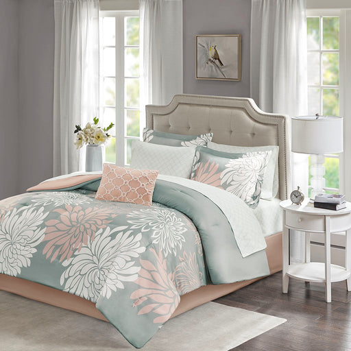 Lisa-Mae-Blush-Grey-Floral-Comforter-Set-White-Stone-Decor