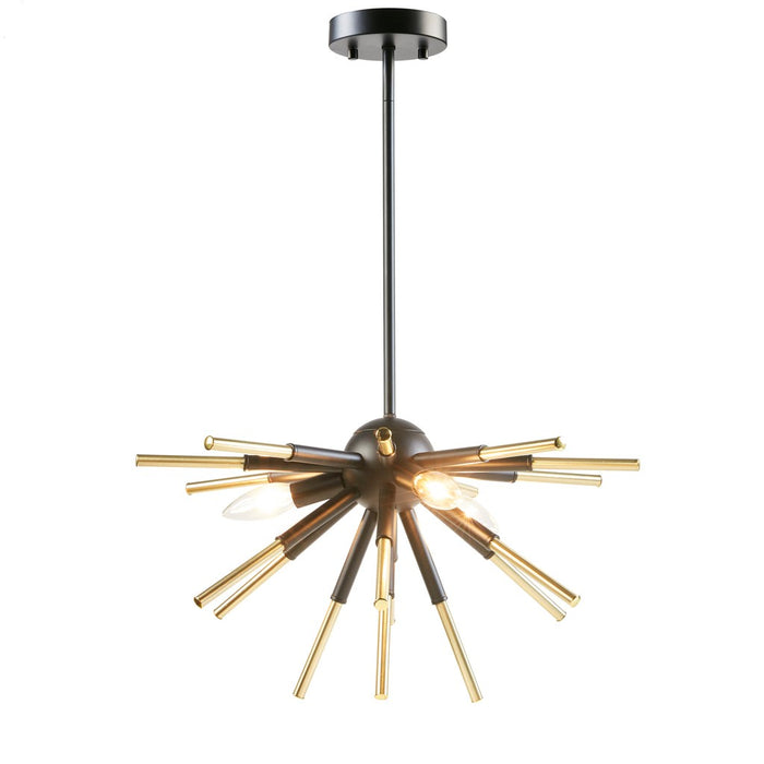 Livonia-Matte-Black-Gold-Chandelier-White-Stone-Decor-2