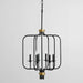 Louis-Black-Gold-Industrial-Chandelier-White-Stone-Decor-1