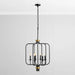 Louis-Black-Gold-Industrial-Chandelier-White-Stone-Decor-6
