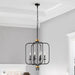 Louis-Black-Gold-Industrial-Chandelier-White-Stone-Decor