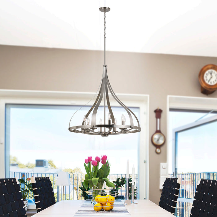 Lynn-Brushed-Nickel-Modern-Contemporary-Chandelier-White-Stone-Decor-1