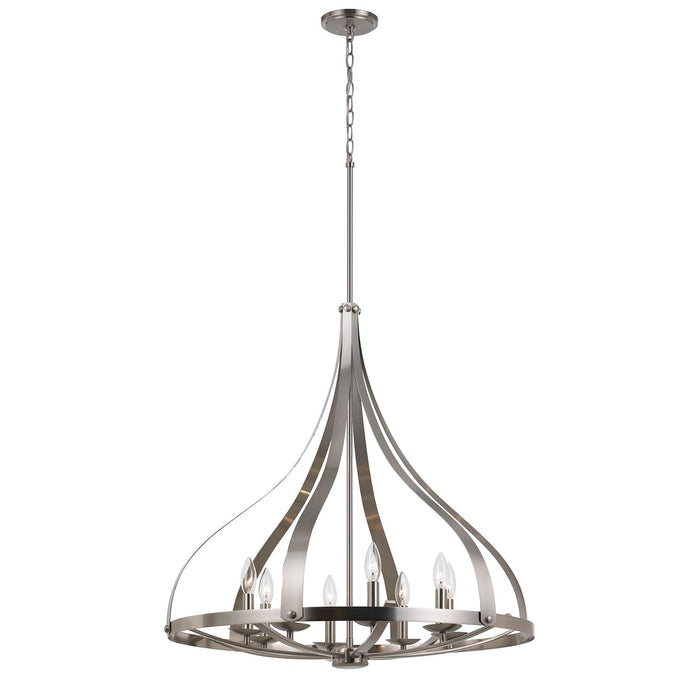 Lynn-Brushed-Nickel-Modern-Contemporary-Chandelier-White-Stone-Decor