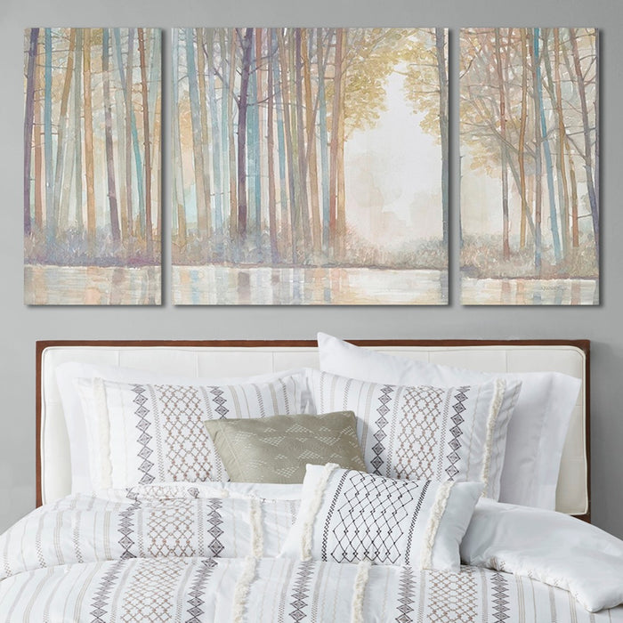 Maple-Forest-3-Piece-Canvas-Art-White-Stone-Decor