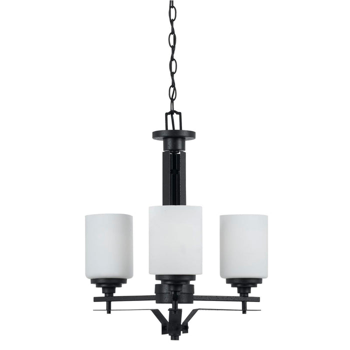 Mapleton Black Frosted Modern Farmhouse Chandelier