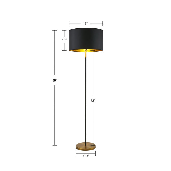 Mayetta-Black-Gold-Lamp-White-Stone-Decor-4