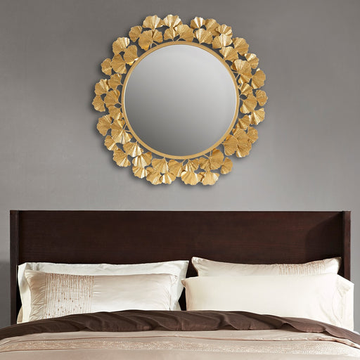 Mesquite-Gold-Floral-Wall-Decor-Mirror-White-Stone-Decor