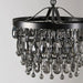 Mid-Century-Rosemond-Black-Glass-18-Chandelier-White-Stone-Decor-1