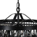 Mid-Century-Rosemond-Black-Glass-18-Chandelier-White-Stone-Decor-2