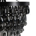 Mid-Century-Rosemond-Black-Glass-18-Chandelier-White-Stone-Decor